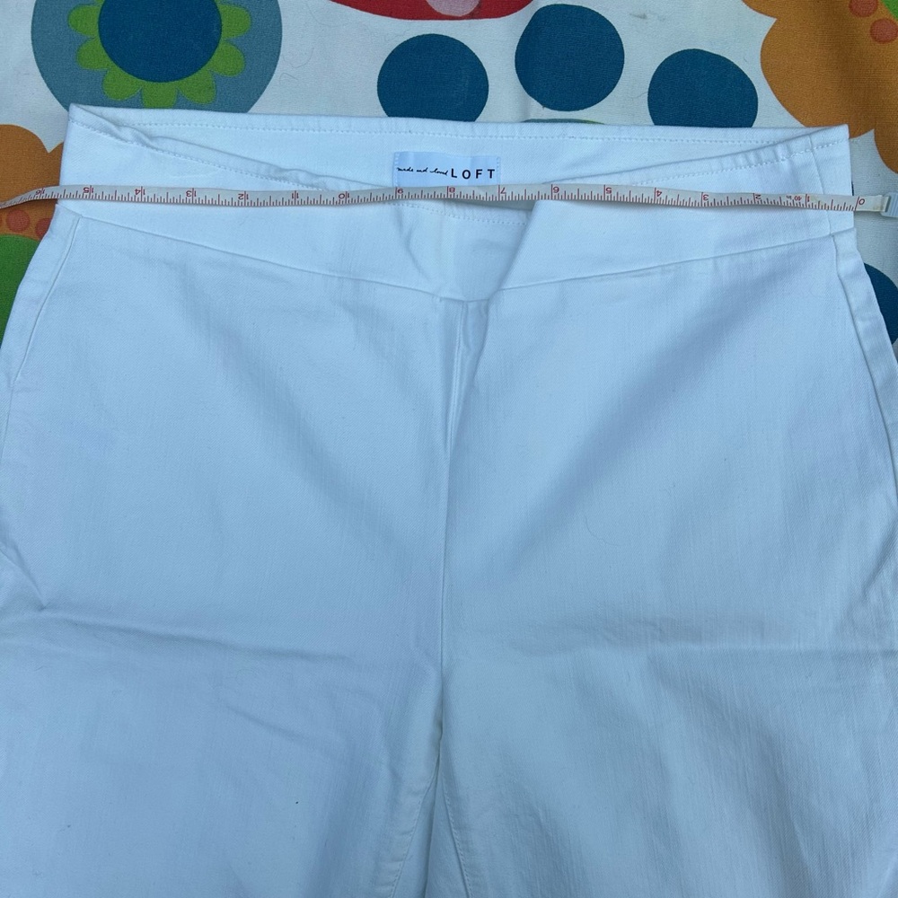 Loft Brand pull on crop wide leg jeans - Picture 6 of 7